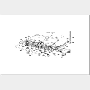 Driving Arrangements for Sewing Machine Vintage Patent Hand Drawing Posters and Art